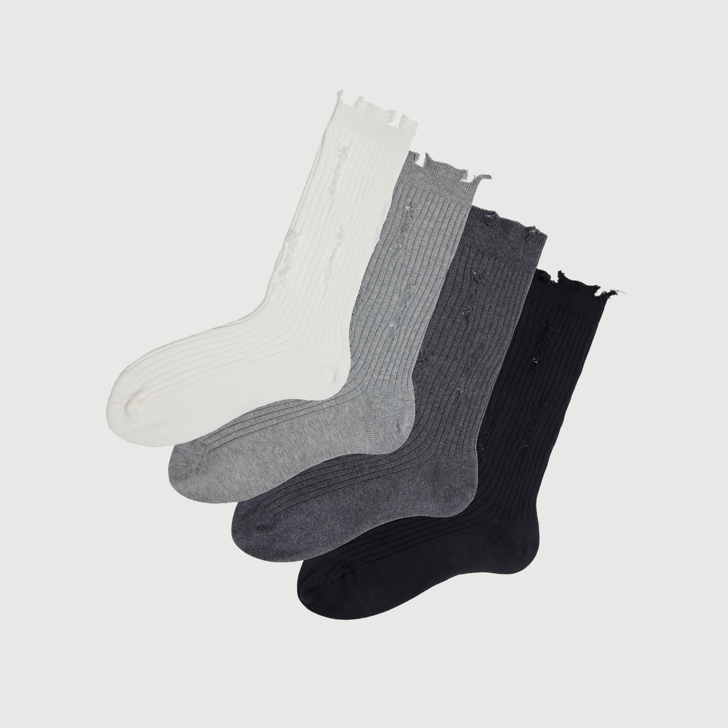 男士破洞himade堆堆袜ins袜子男破洞中筒袜2025新款男款socks