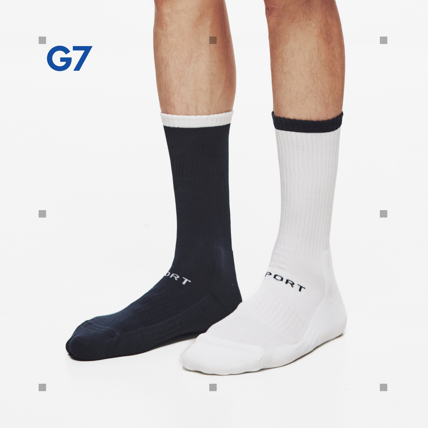 男士简约中筒拼色撞边字母设计透气柔软吸汗不勒脚舒适百搭运动袜