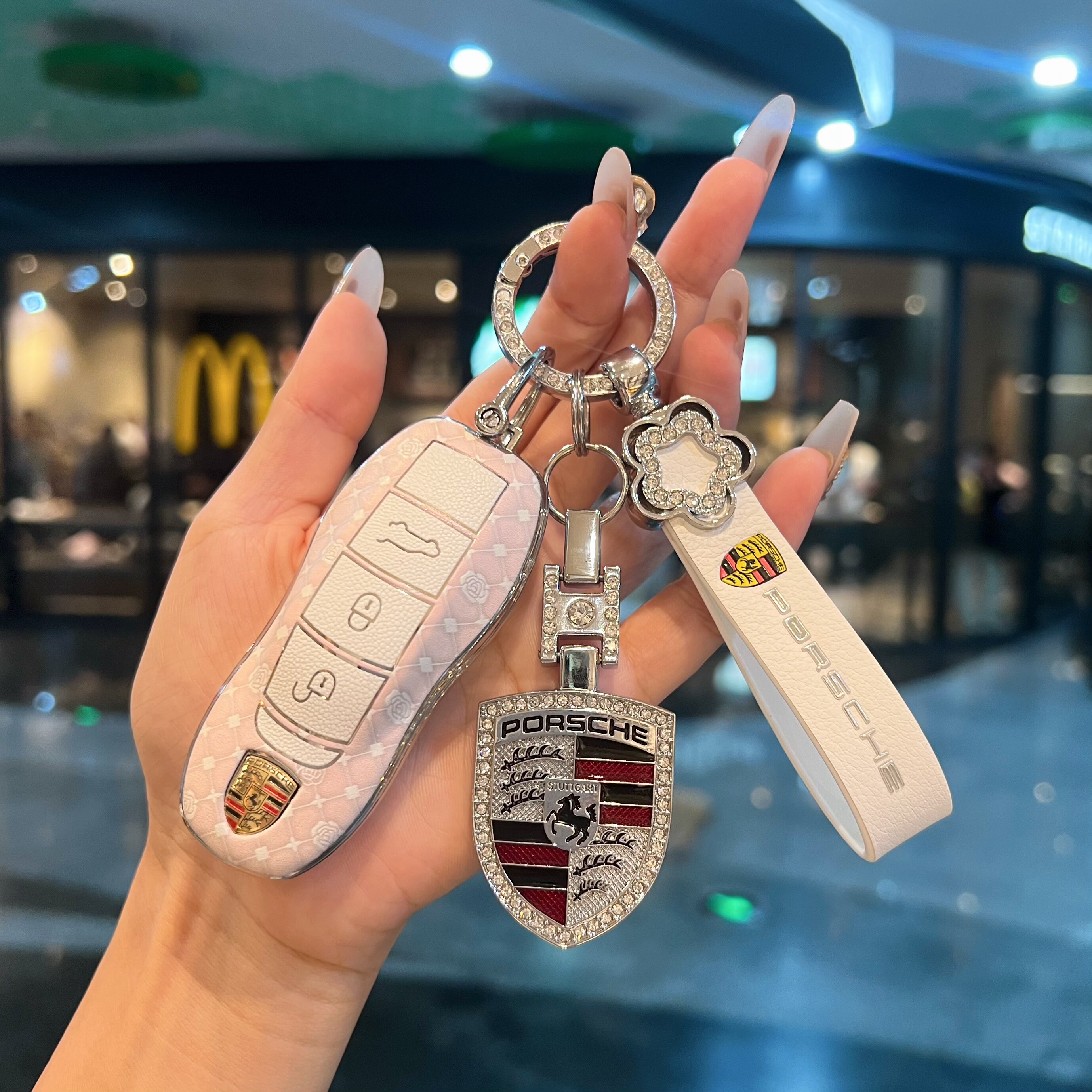 保时捷钥匙壳简约高级女款多车型图片