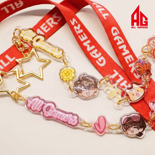 【AG官方正品】王者荣耀选手Q版亚克力挂链可爱挂链