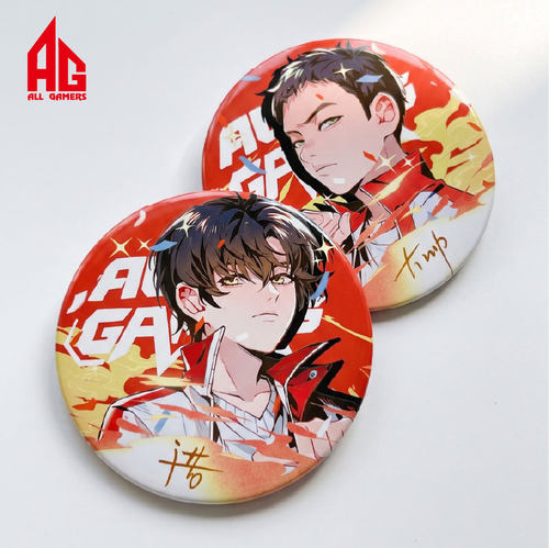 【AG官方正品】AG“荣耀出征”马口铁徽章（2枚套组）