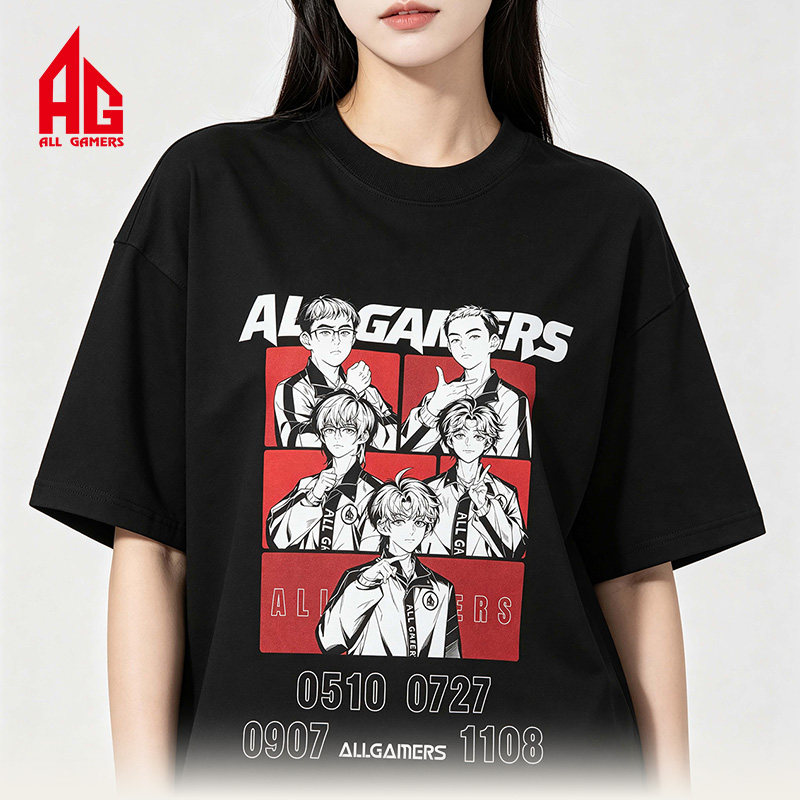 【AG官方正品】AG“一生钟轩帅”涂鸦印花T恤
