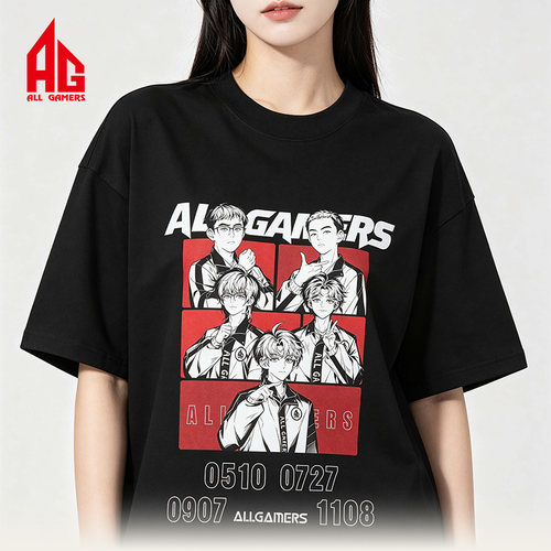 【AG官方正品】AG“一生钟轩帅”涂鸦印花T恤