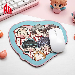 【AG官方正品】AG五小红比心插画鼠标垫