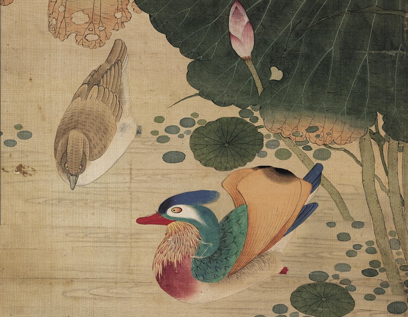 清陈枚四季花鸟八条屏工笔国画立轴竖幅装饰画挂轴装裱展览画