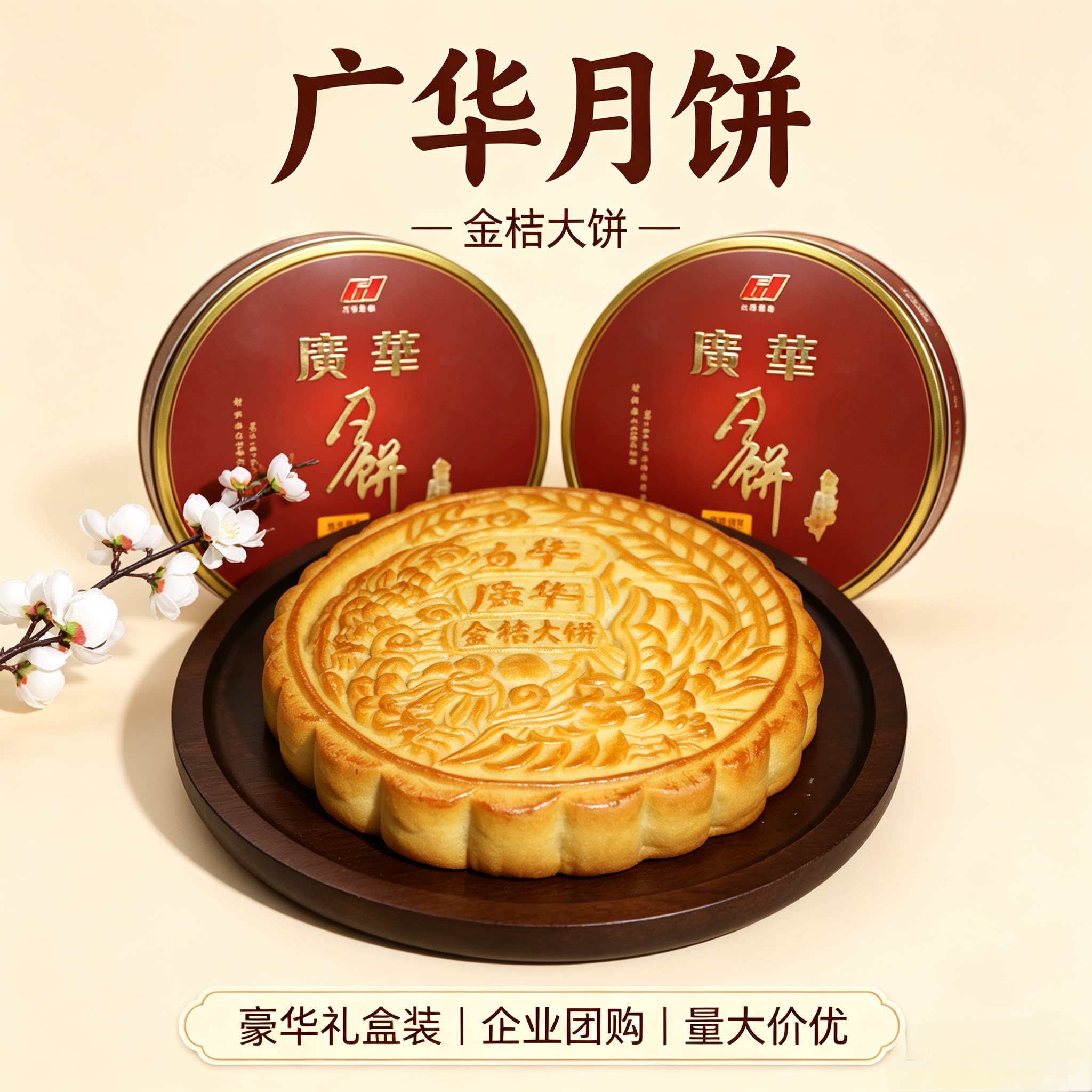广华金桔冬翅月饼广式水果月饼化州特产休闲零食中秋礼盒团购送礼