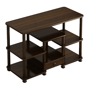 桌面小型博古架多宝阁茶具架中式茶桌上收纳置物架子实木茶台摆件