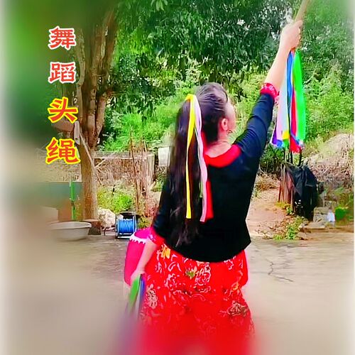速发彩带头绳 打鼓表演舞蹈专用丝带 鼓棒彩色飘带2/4厘米七彩丝