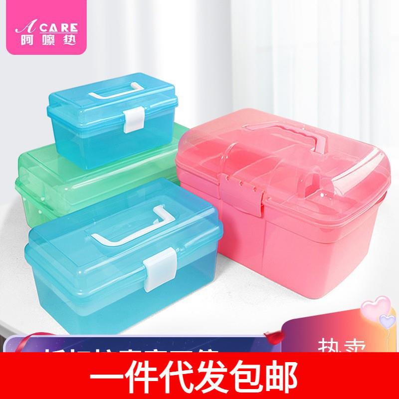 正品一件代发包邮/收纳箱/美甲工具A1P58-桌面三层手提大容量光疗