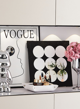 速发玄关摆件卧室客厅品饰画家电视柜创意房间桌面饰装熊居好物