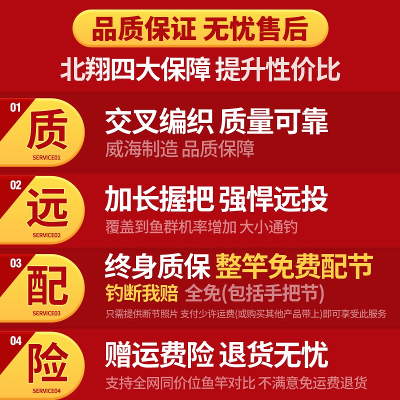 现货海杆抛竿套装鲢鳙海钓钓鱼竿甩杆超硬远投竿全套金属巨物海竿