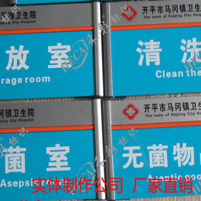 新品铝合金科室i牌办公室门牌指示牌 医院标识标牌 楼层牌病房牌