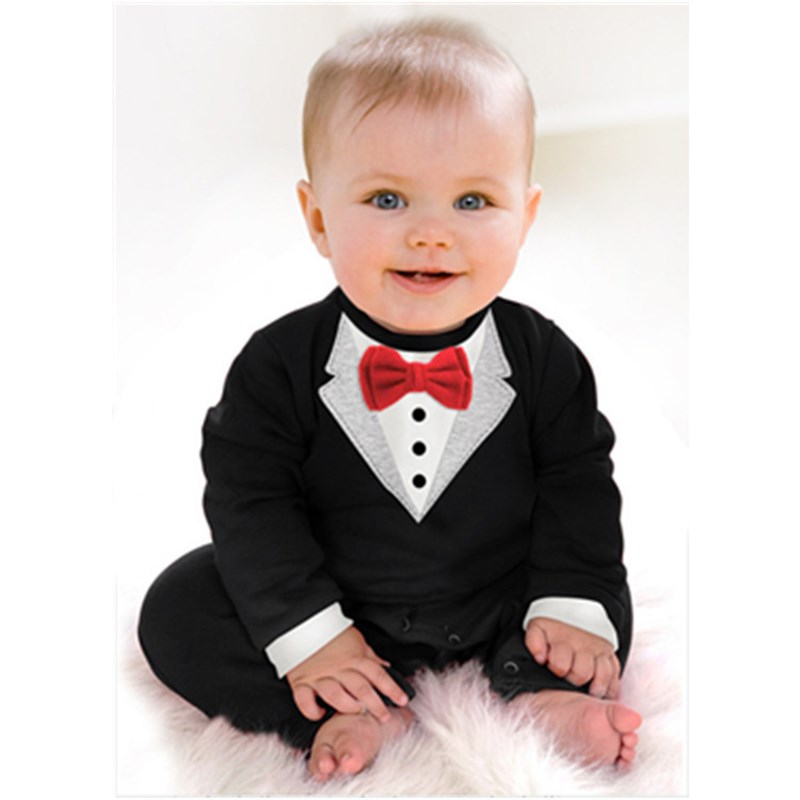 保真速发baby gentlemen noble newborn clothes Sfant romper