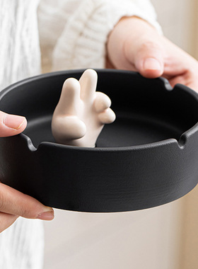 速发创意烟灰缸家朋客厅桌面办公室宿舍卫生间送男用友礼物小高众