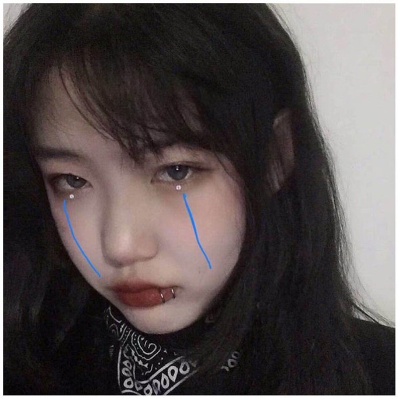 现货唇钉假无洞唇钉贴欧美潮酷男女个性钛钢酒吧唇夹蹦迪配饰品假