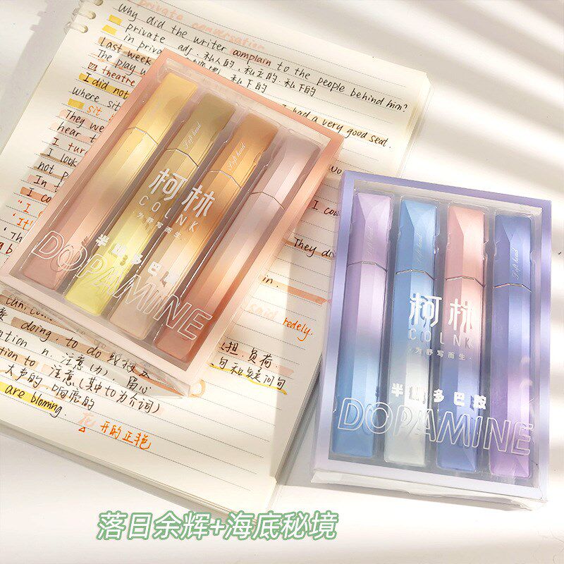 速发多巴胺荧光标彩笔高颜值学生用记色记号帐划手笔初中生