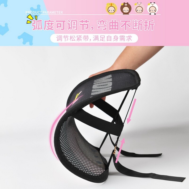 现货夏季凉垫汽车单个钢丝靠背车载可爱网状靠垫家车两用腰靠钢丝
