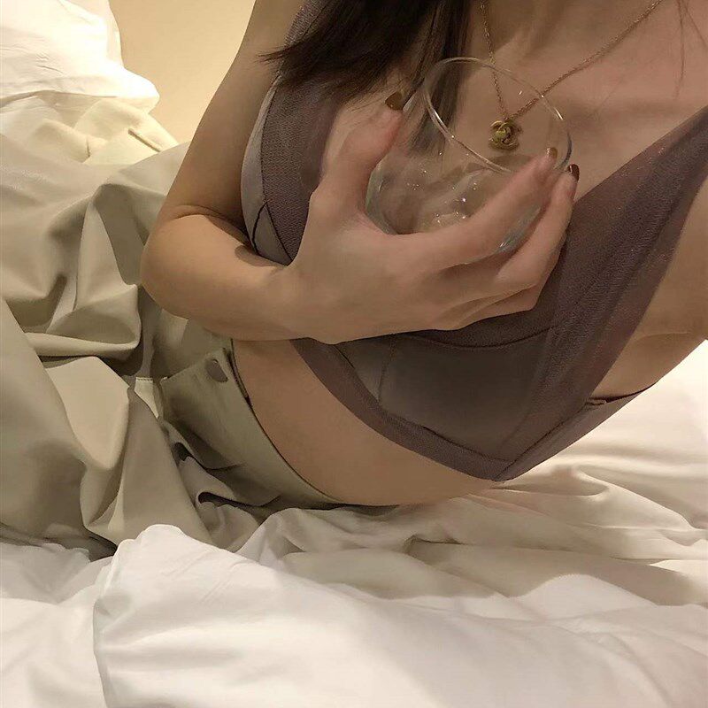 速发贵妃乳胶内衣102#木棉聚拢文胸无钢圈内衣女透气舒适收副乳胸