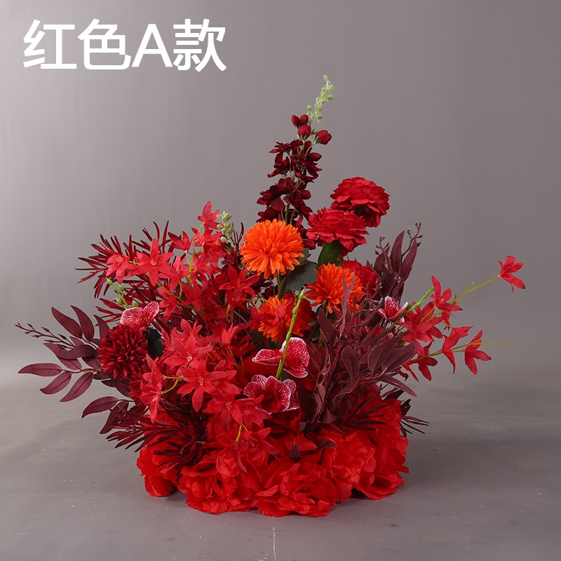 保真速发新e款婚庆路引花排婚礼堂t台舞台布置装饰花球迎宾花罗马