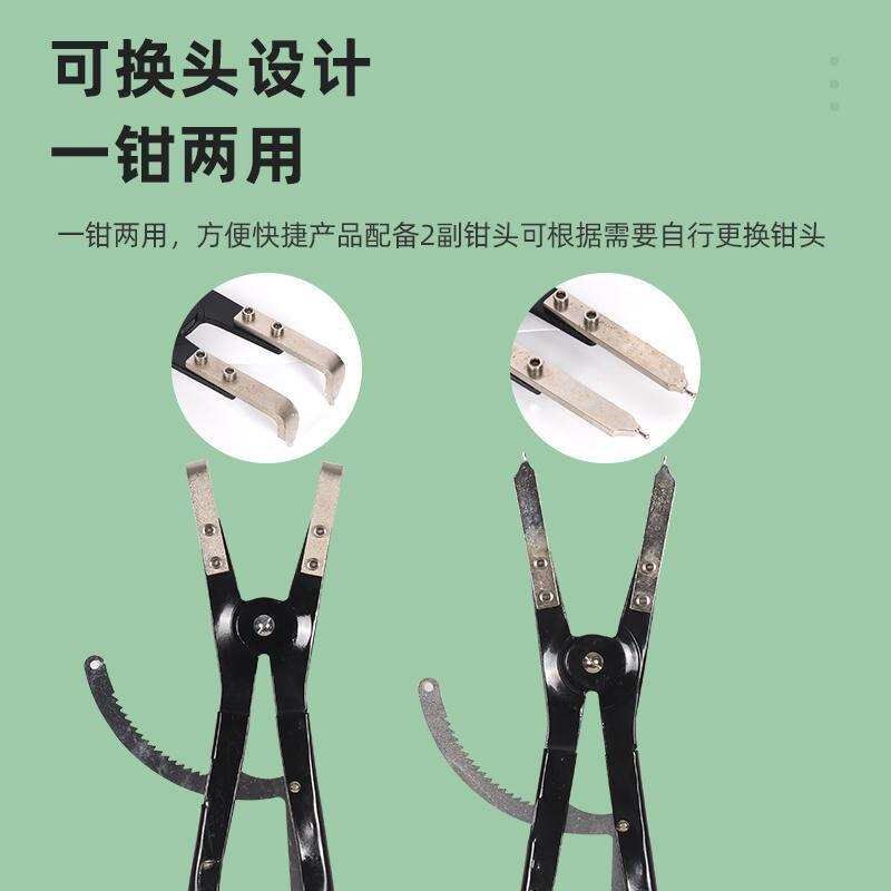 现货直头弯头C型扣环钳轴挡孔挡卡簧钳卡环钳子重型C型扣环钳20寸
