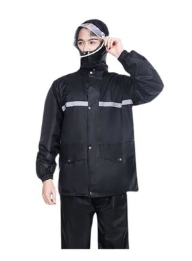 速发ride an double thick raincoat rain pants suit men's adul