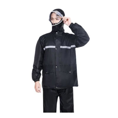 速发ride an double thick raincoat rain pants suit men's adul
