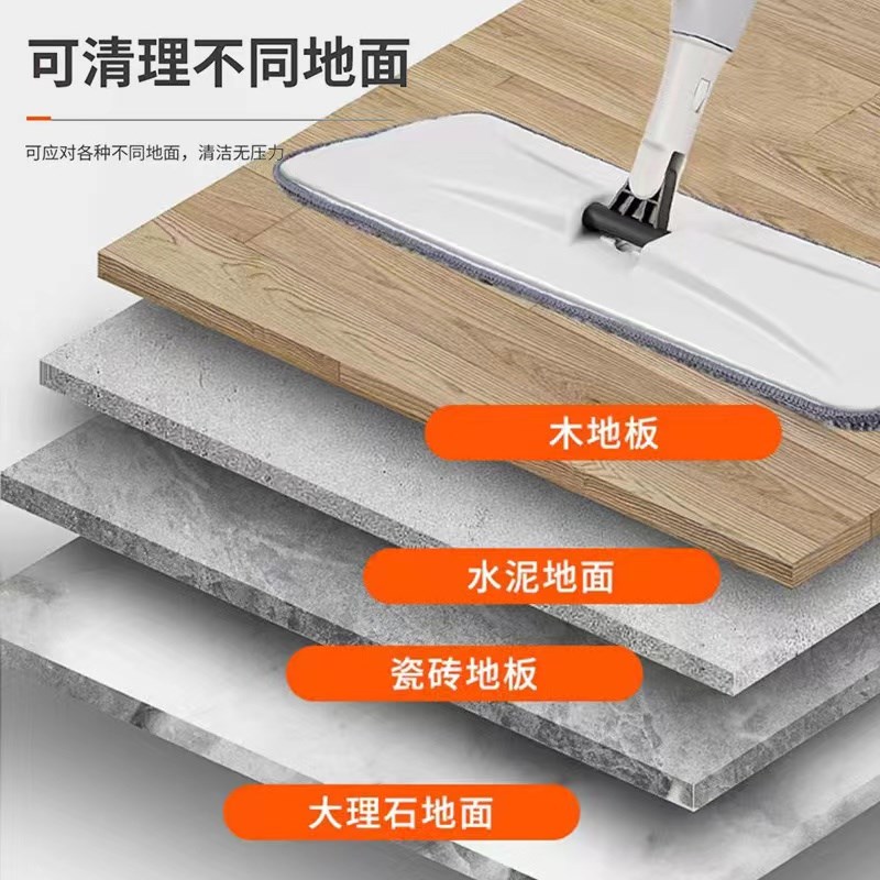 现货喷水喷雾平板拖把家用一拖净2024新款免手洗干湿两用拖地神器