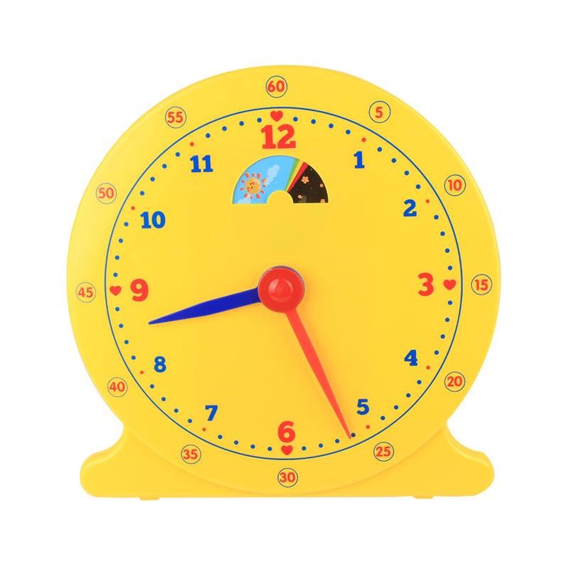 速发钟表模型具夜款小学时钟教昼一二年认数学学习级识时间两针联