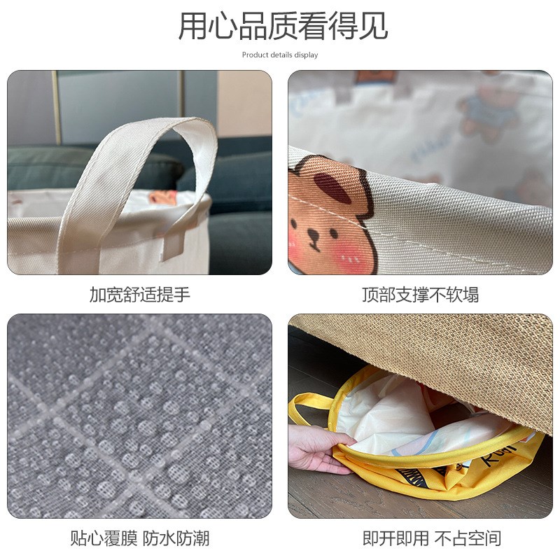 速发脏衣篓家用大号可折叠布艺放脏衣筐桶玩具零售衣物收纳篮子