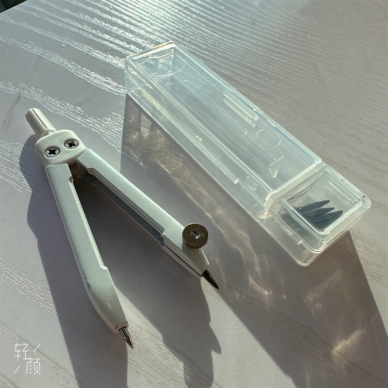 保真速发新款迷你型2B粗铅芯金属B圆规908C3小巧便携防滑握感舒适