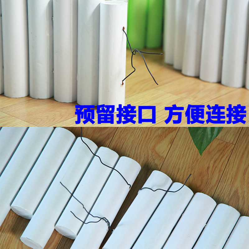高货速发镀膜防腐木栅栏白色花园围栏室内阳台实木装饰小木桩户外