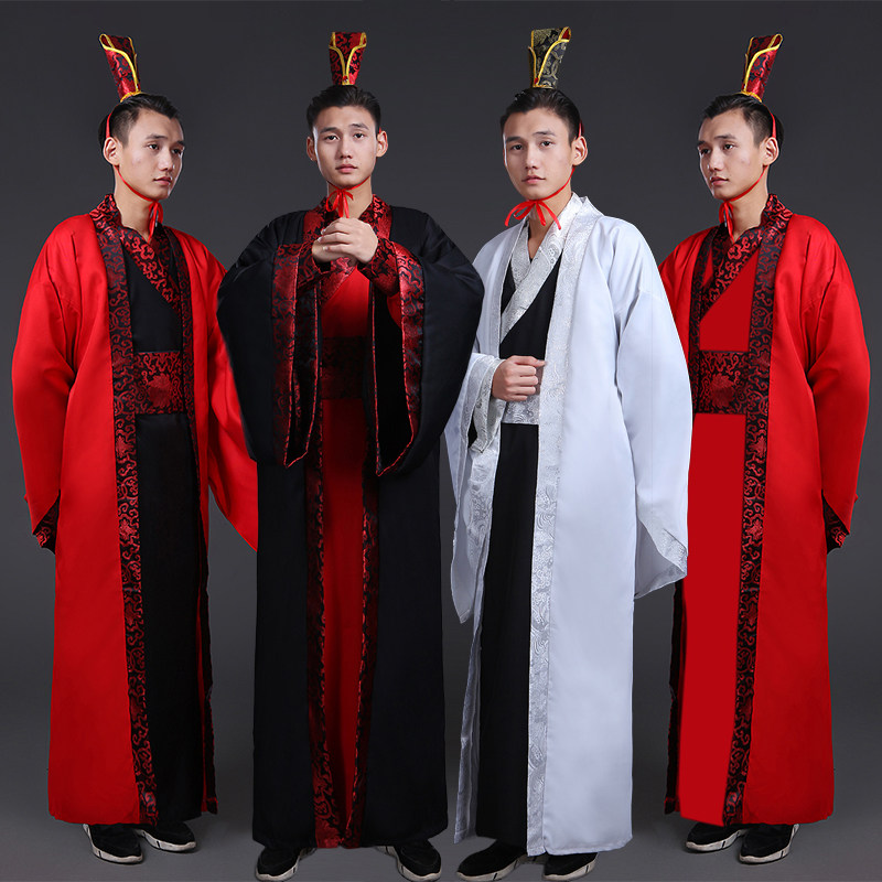 速发新大古装汉服男大氅服饰直锯汉代贵族古代公子侠臣款客影视演