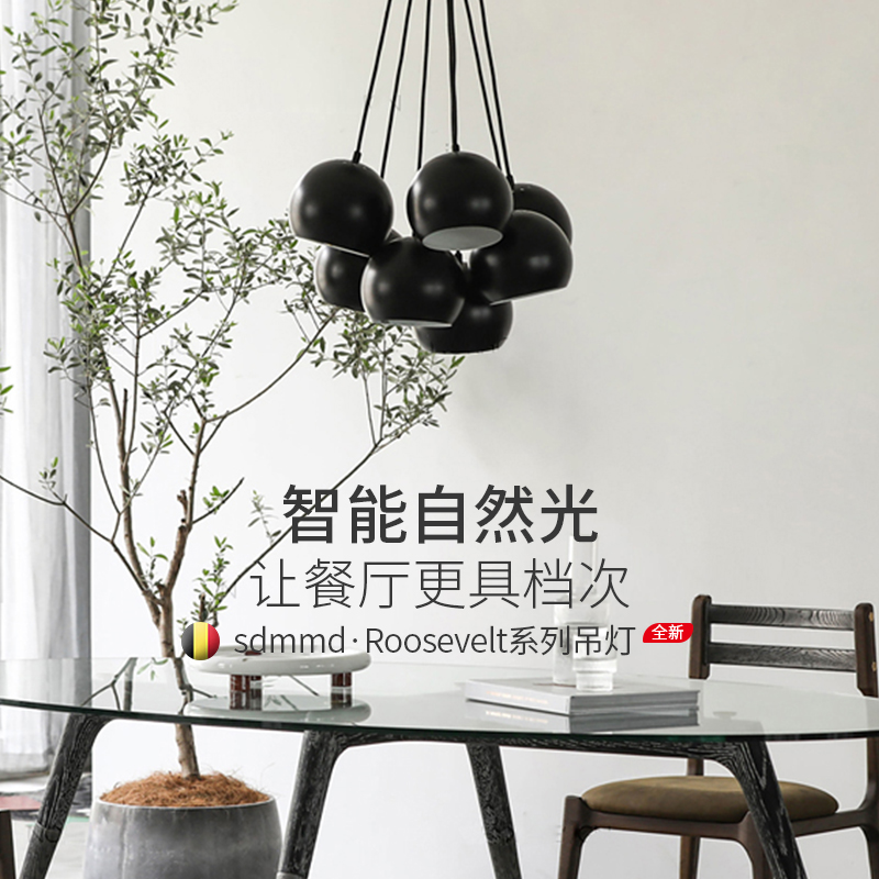 意式餐厅书房设计师吊灯创意铁艺