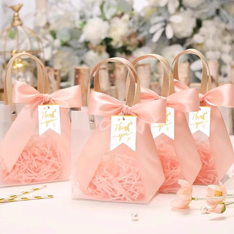 透明礼品袋生日伴手礼盒高级感手提袋子生日宴伴手礼礼物袋空盒子