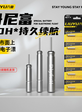 六鱼电子漂夜光漂电池通用夜钓鱼漂浮漂丹尼富正品CR425/316/322