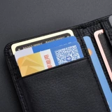 Бумажник, мужской ультратонкий картхолдер, чехол для водительских прав, карточки, новая коллекция, из натуральной кожи