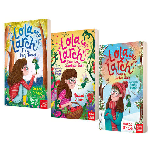 萝拉的仙女奇遇记 Lola and Larch Save the Sunshine Spell/Make a Winter Wish 3册 英文原版 儿童故事章节书 童话森林 大嘴鸟