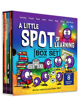预售 英文原版 豆豆家族的魔法情商课 A Little SPOT of Learning 一点点学习 8册盒装 儿童创意启蒙绘本 情绪管理 学习技能