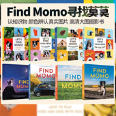 儿童互动游戏 纸板书 Find 狗狗摄影 Momo 英文原版 幼儿科普百科绘本 我们找到莫莫 Let Knapp 寻找莫莫 Andrew 和狗狗玩捉迷藏