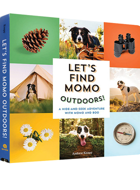预售 英文原版 Let'S Find Momo Outdoors 寻找莫莫系列 宠物摄影书爱狗人士 纽约时报畅销的风