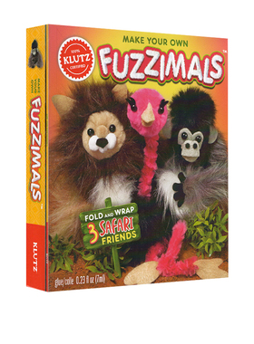 英文原版 Klutz Make Your Own Fuzzimals 3 Safari 创意制作毛绒动物 儿童益智图书 玩具书 手工DIY