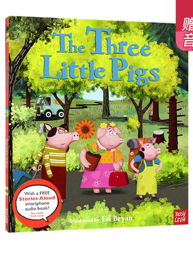 英文原版 Fairy Tales Three Little Pigs 三只小猪 儿童英语启蒙 经典童话故事绘本 Nosy Crow Stories Aloud 赠官方音频