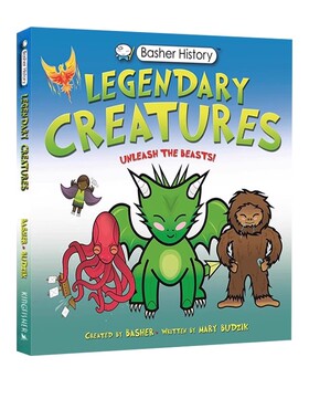 英文原版 Basher History Legendary Creatures 巴舍传说中的生物 小学生课外科普阅读
