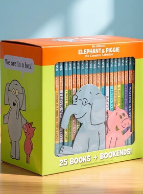 Elephant and Piggie 小猪小象第一二季5个故事合辑精装合辑 英文原版绘本 经典情商教育培养 吴敏兰  Mo Willems 莫威廉斯