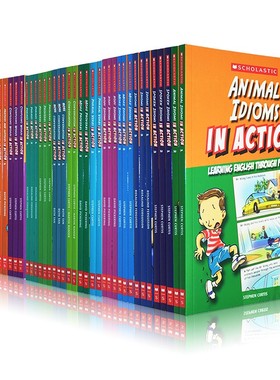 大全套 学乐 Scholastic In Action  Words/Idioms/Phrases 41册 英文原版图解英语口语对话学习漫画版 画里画外轻松学英语语法