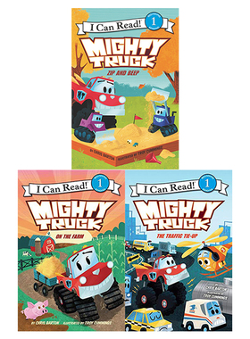 英文原版 Mighty Truck 威猛卡车 3册 I Can Read  儿童启蒙分级读物 英语辅导绘本故事图画书 交通工具车子绘本