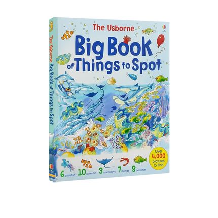 英文原版 Big Book of Things to Spot 1001找找看4个故事合辑 儿童数字单字启蒙图画辞典 亲子趣味互动游戏绘本
