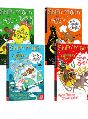 预售 英文原版 Shifty McGifty and Slippery Sam 强强和盗盗 萌犬神探 4册 全彩幽默趣味桥梁章节书 Tracey Corderoy Nosy Crow