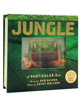 预售 英文原版 Jungle 丛林 光与影视觉书系列 会动的3D图片书 A Photicular Book 立体绘本 儿童STEAM与百科科普绘本 精装