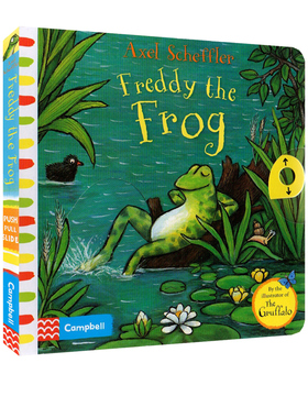 英文原版 Campbell出品 Freddy the Frog 纸板机关操作书 波西和皮普 咕咕牛作者Axel Scheffler 亲子互动故事 英语启蒙认知